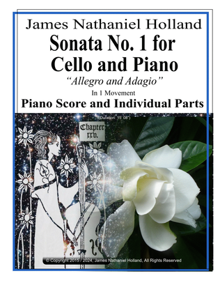 Sonata No. 1 for Cello and Piano Sonata Allegro and Adagio, Piano Score and Individual Parts