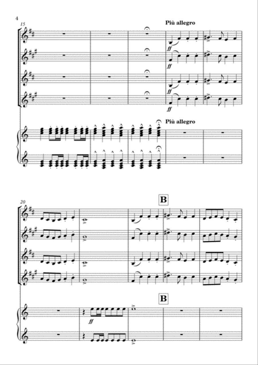 The Carnival of the Animals Small Ensemble scores gallery preview page 4