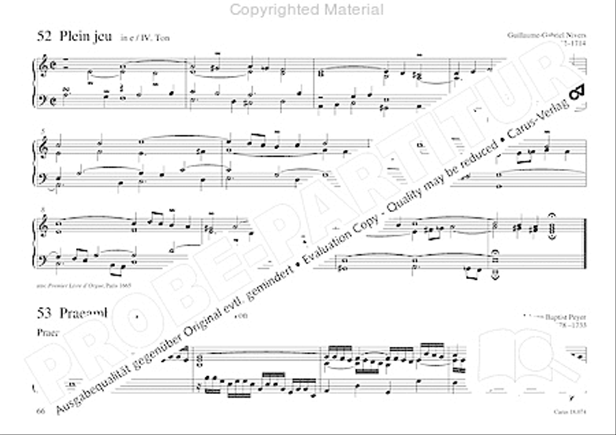 Organo pleno. Orgelstucke zum Ein- und Auszug Organ Solo scores gallery preview page 74
