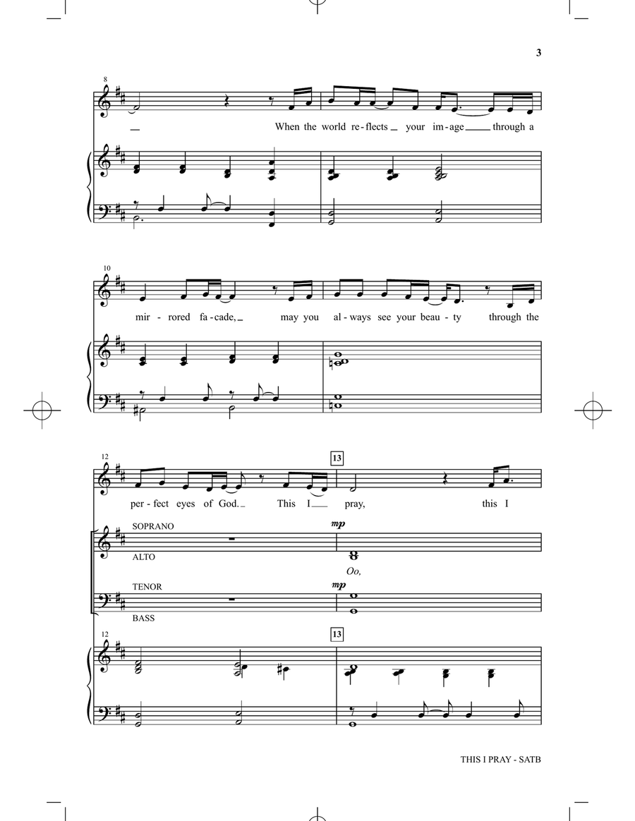This I Pray This I Pray 4-Part scores gallery preview page 2
