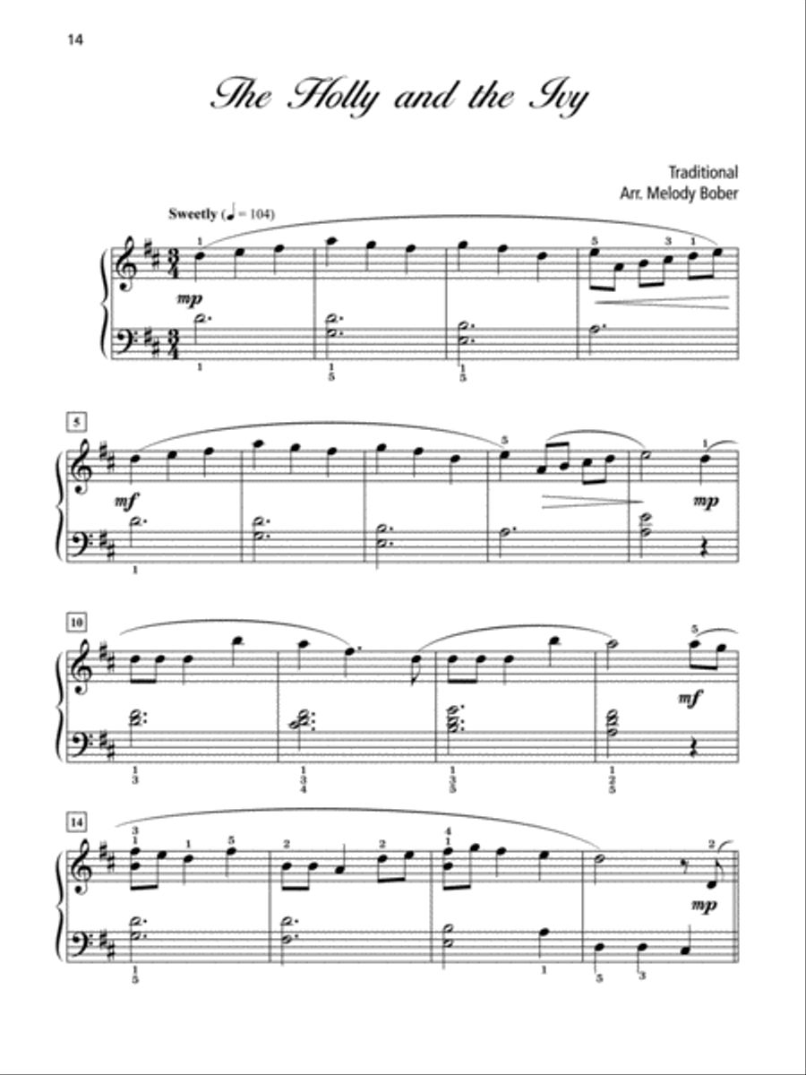 Grand Solos for Christmas, Book 3 Easy Piano scores gallery preview page 4