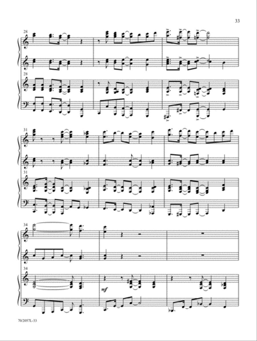 Everlasting Arms Piano Duet scores gallery preview page 17
