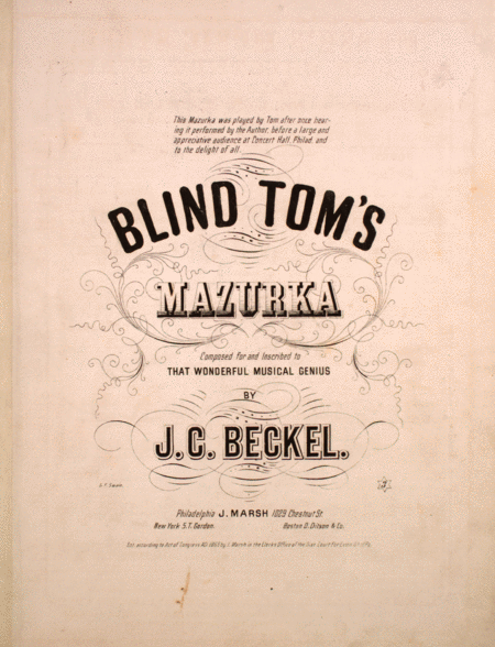 Blind Tom's Mazurka