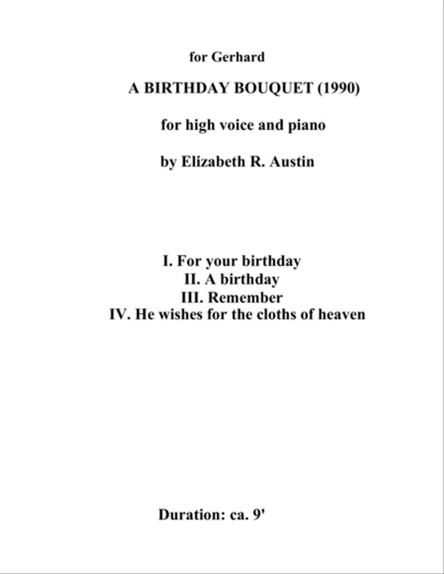 [Austin] A Birthday Bouquet Voice scores gallery preview page 3