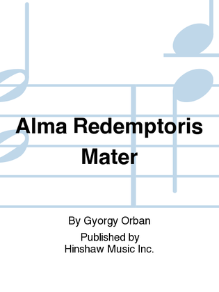 Book cover for Alma Redemptoris Mater
