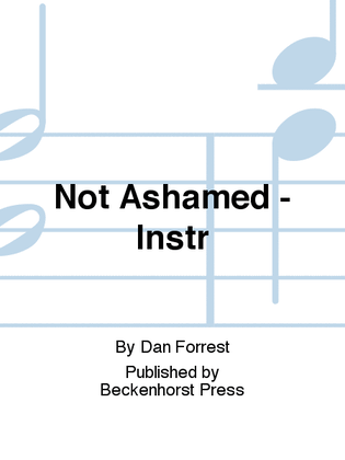Not Ashamed - Instr