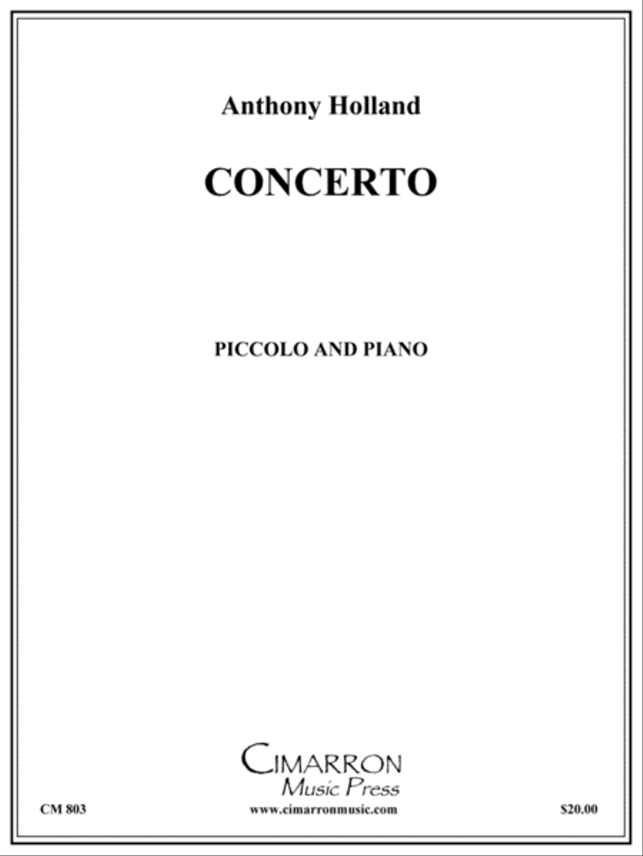 Concerto for Piccolo Piccolo scores gallery preview page 1
