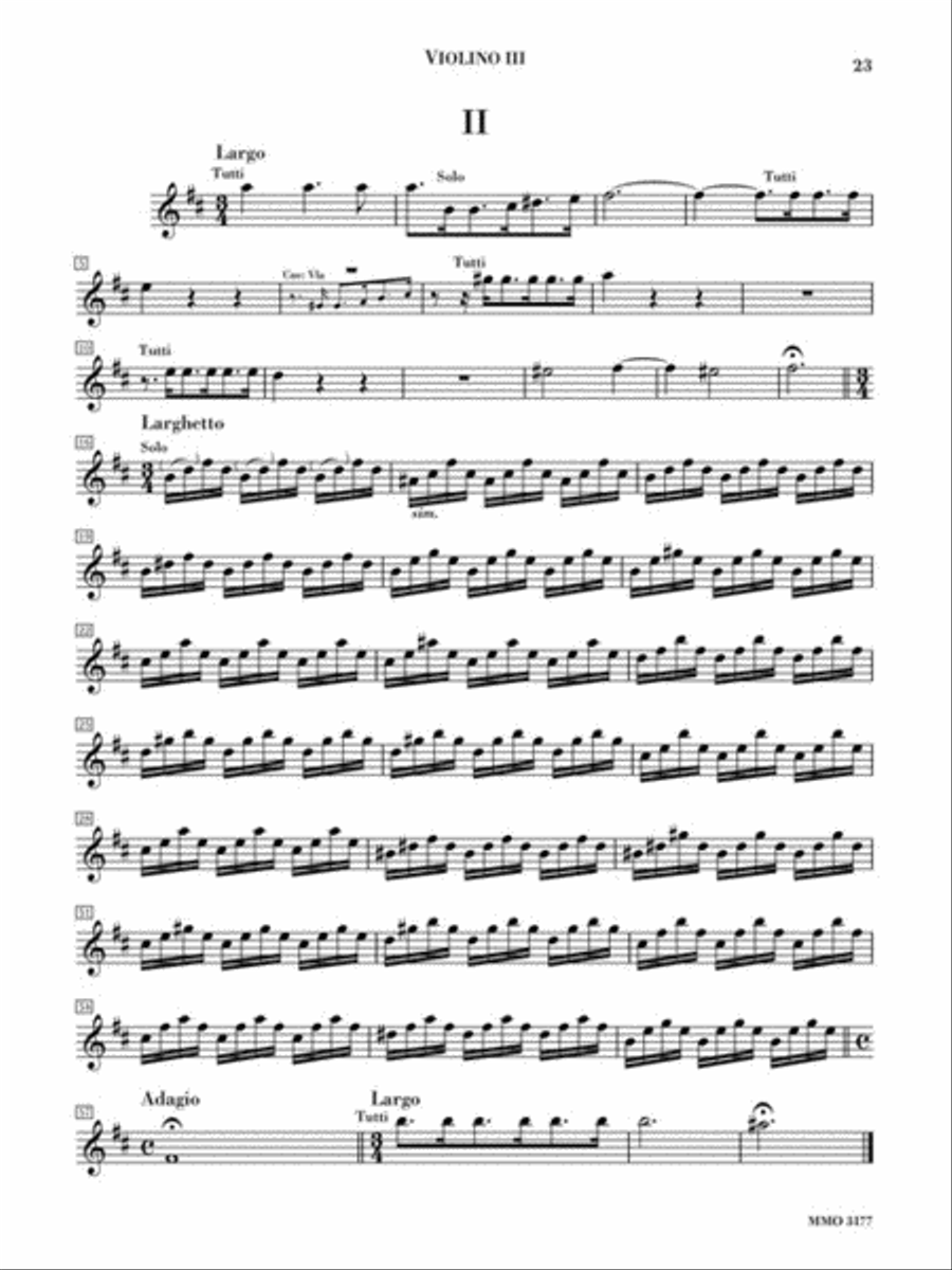 Vivaldi – Concerto for Four Violins in B minor, Op. 3, No. 10, RV580 Violin Solo scores gallery preview page 4