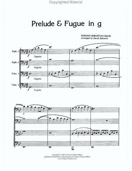 Prelude & Fugue in G Minor image number null