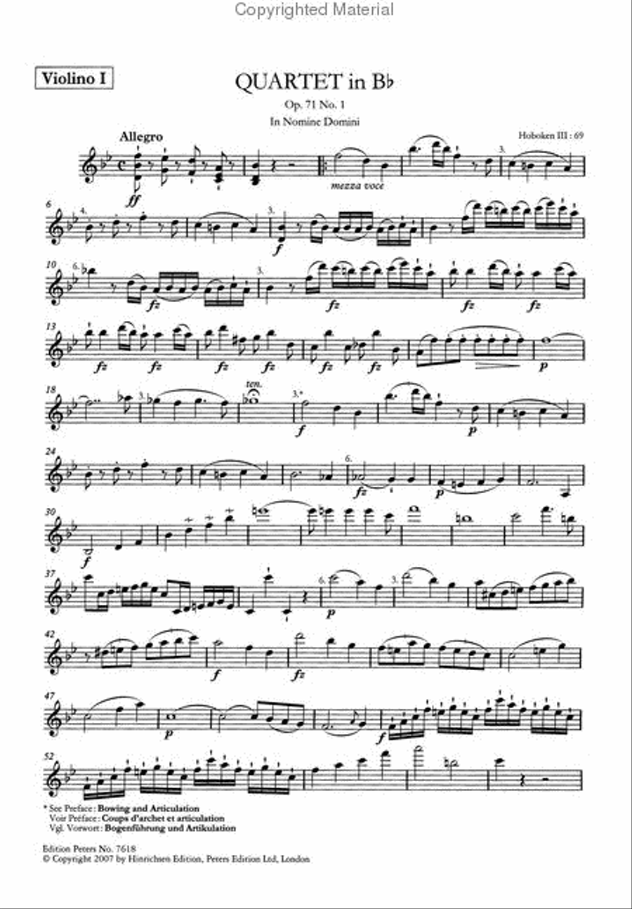 6 String Quartets Opp. 71 and 74 String Quartet scores gallery preview page 5