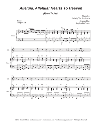 Book cover for Alleluia, Alleluia! Hearts To Heaven (Oboe solo and Piano)