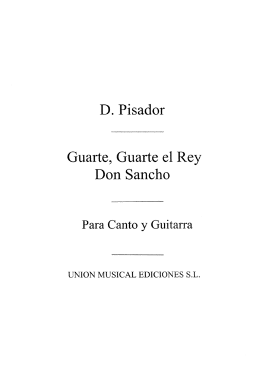 Guarte Guarte El Rey Don Sancho (Tarrago) Acoustic Guitar scores gallery preview page 1