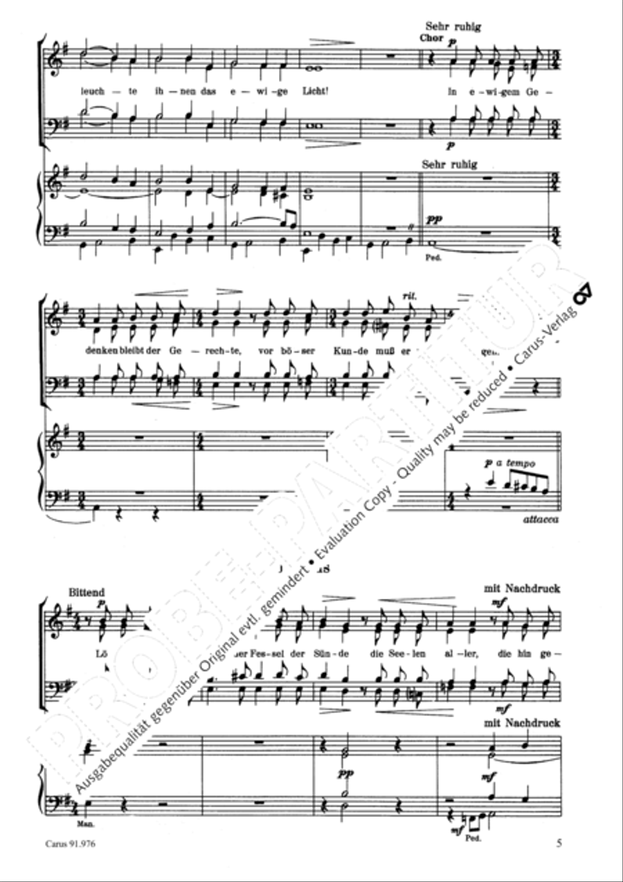 Deutsche Totenmesse 4-Part scores gallery preview page 6