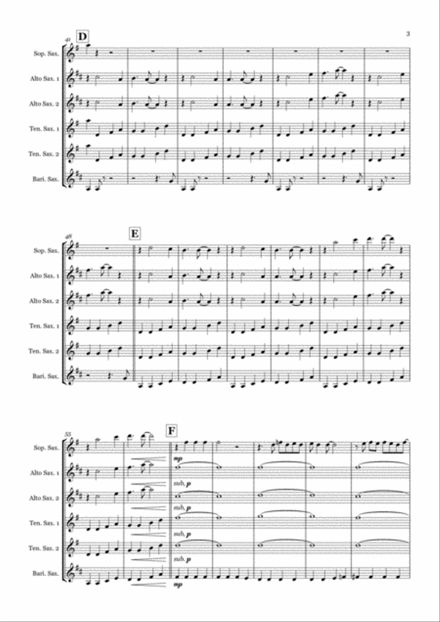 Everybody Needs Somebody To Love Woodwind Ensemble scores gallery preview page 3