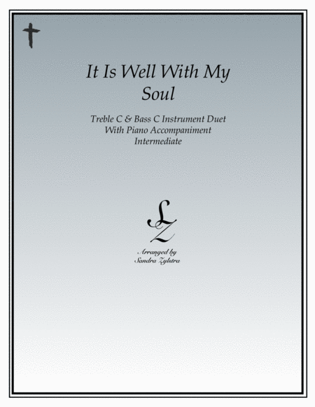 It Is Well With My Soul (treble & bass C instrument duet) image number null