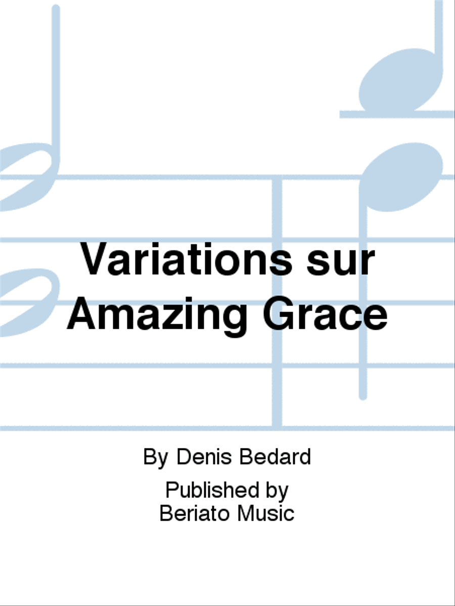 Variations sur Amazing Grace Organ scores gallery preview page 1