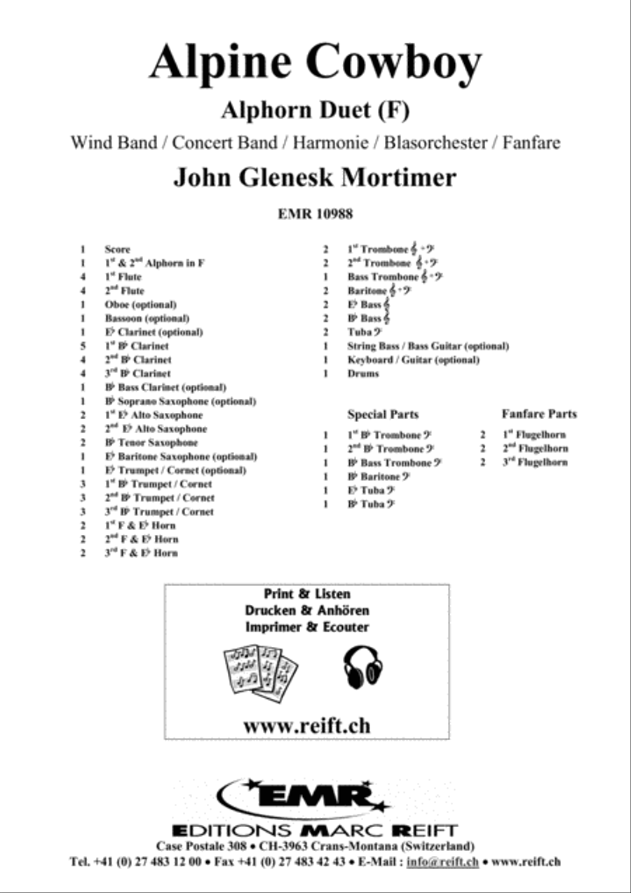 Alpine Cowboy Concert Band scores gallery preview page 2