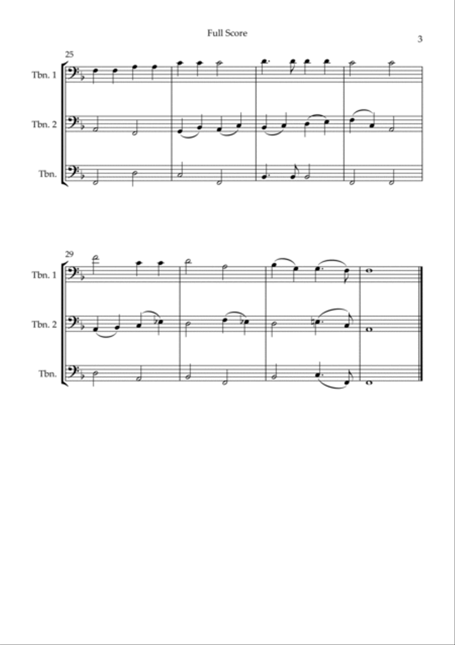 Holy, Holy, Holy (Traditional Christian Song) for Trombone Trio Trombone Trio scores gallery preview page 3