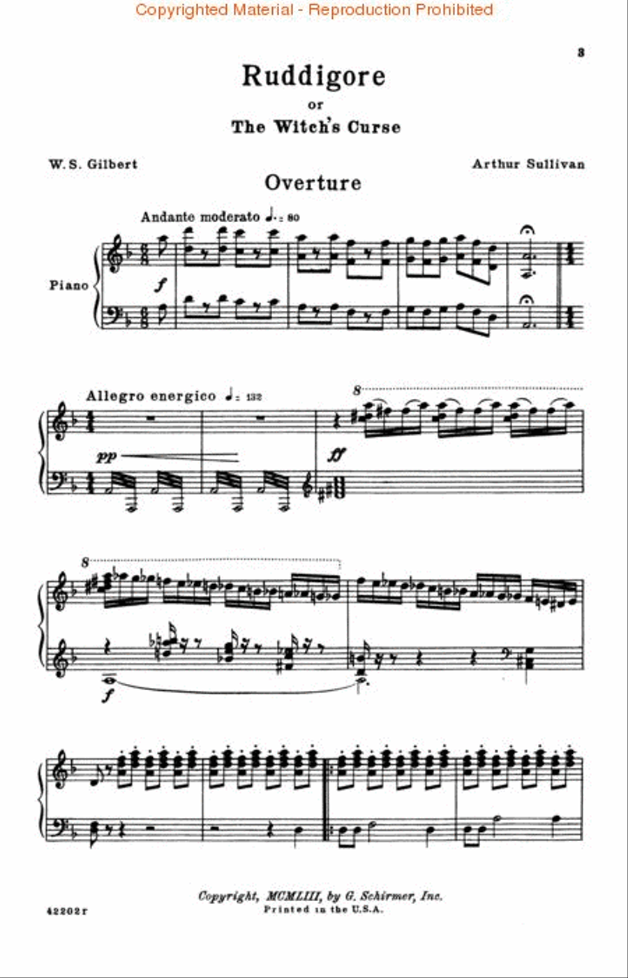 Ruddigore - Vocal Score Complete Voice scores gallery preview page 2