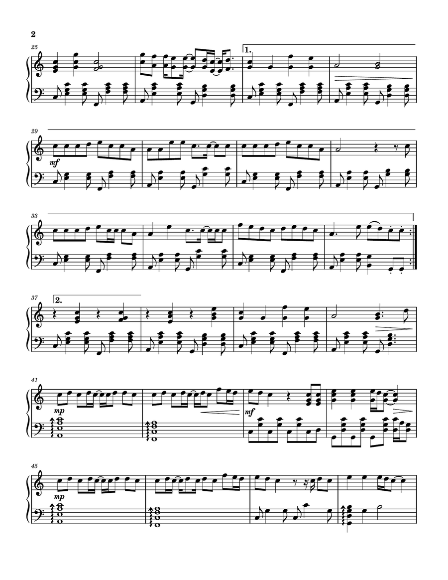 Stay Stay Stay Piano Solo scores gallery preview page 2
