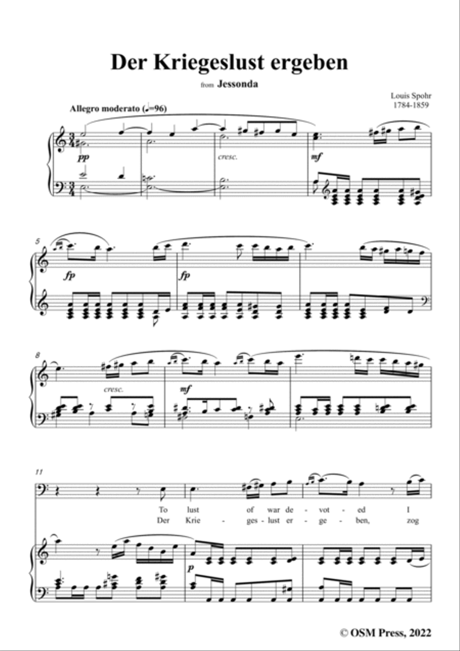 Spohr-Der Kriegeslust ergeben,in a minor Voice scores gallery preview page 3