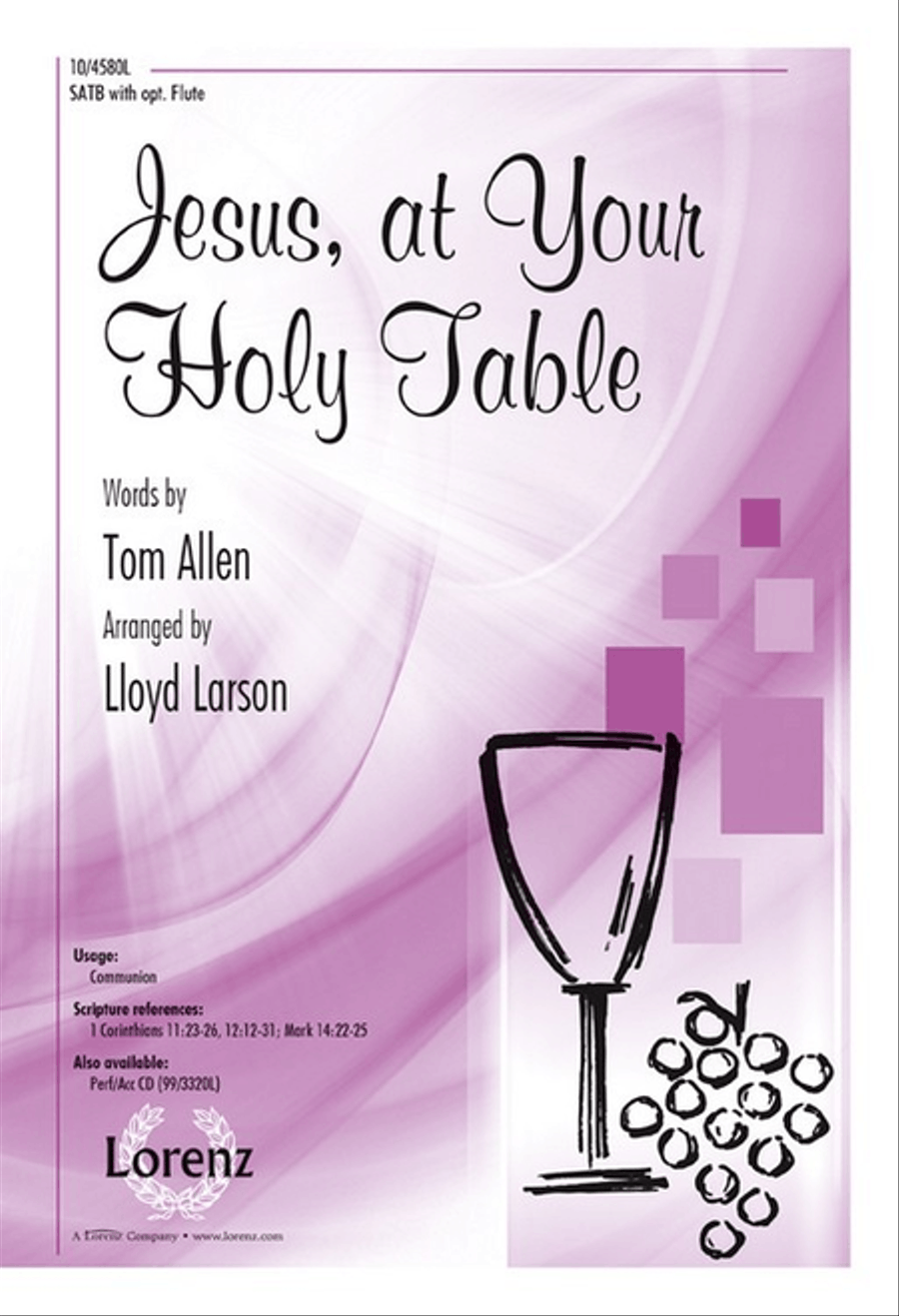 Jesus, at Your Holy Table 4-Part scores gallery preview page 1