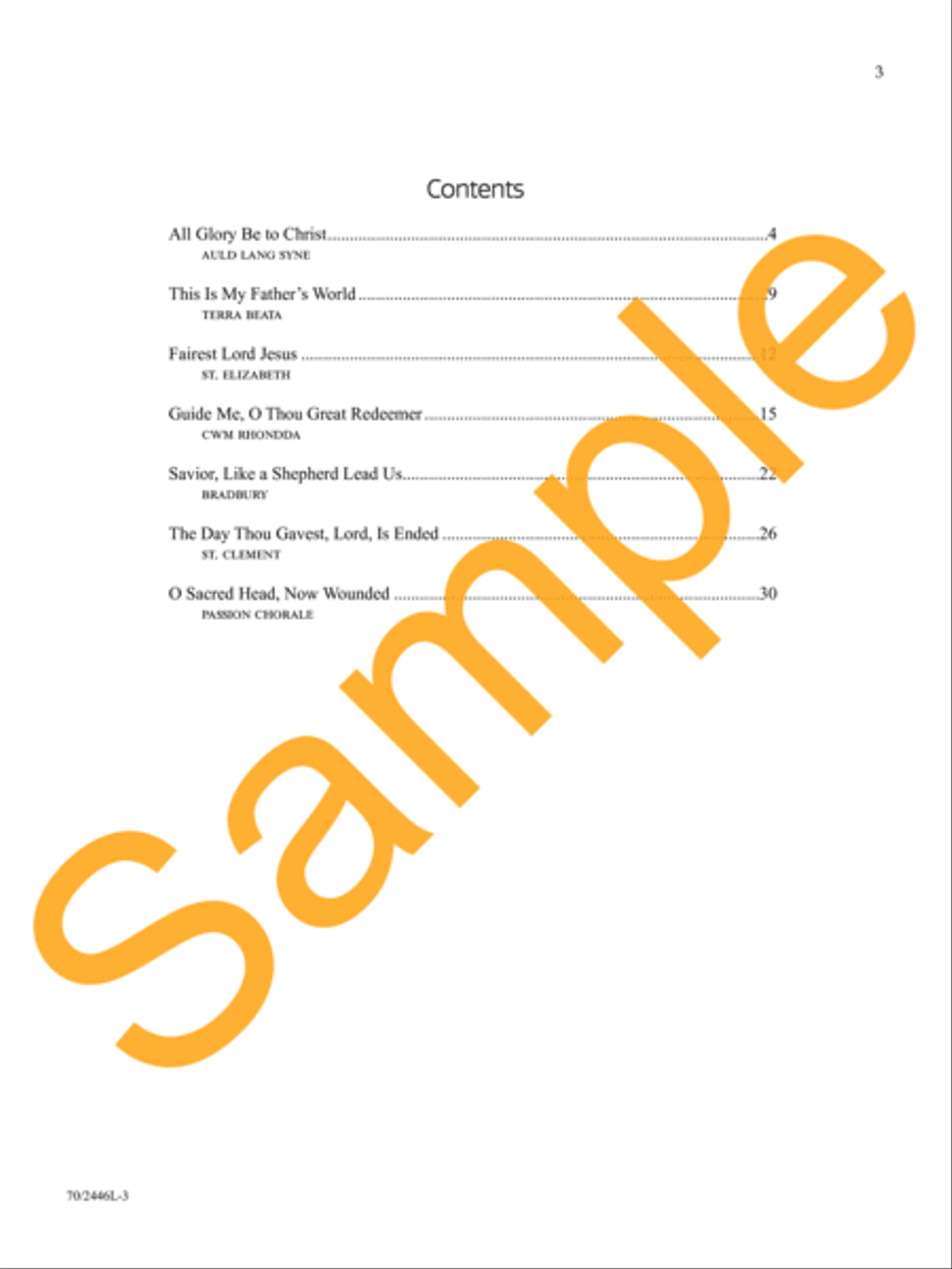 All Glory Be to Christ All Glory Be to Christ Organ Solo scores gallery preview page 4