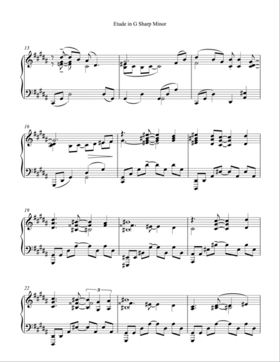 [Adams] Etude in G Sharp Minor (Part II, No. 11) Piano Method scores gallery preview page 4