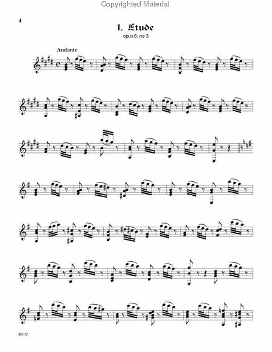 Études, leçons et exercices, vol. 4 Classical Guitar scores gallery preview page 2