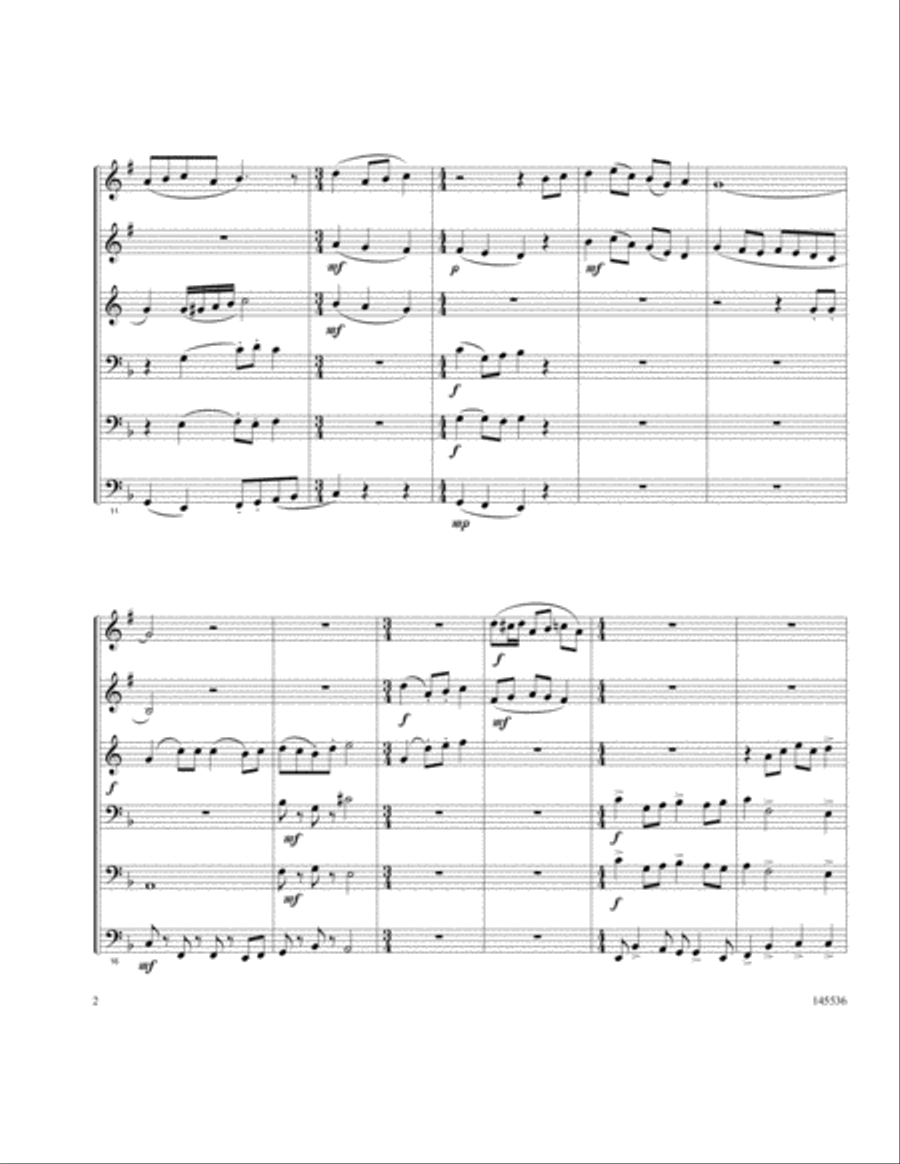 The Twelve Days Of Brass The Twelve Days Of Brass Brass Quintet scores gallery preview page 2