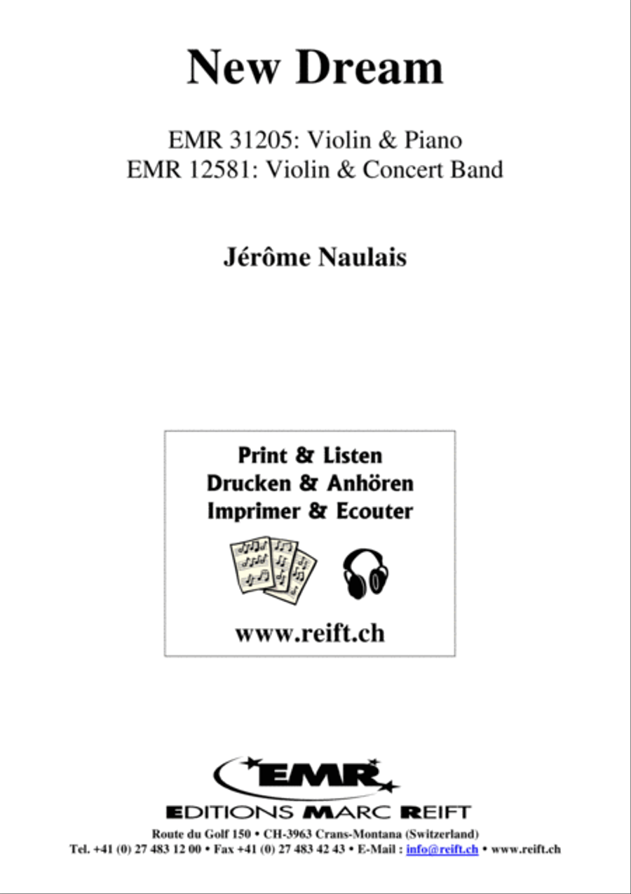 New Dream Violin Solo scores gallery preview page 1