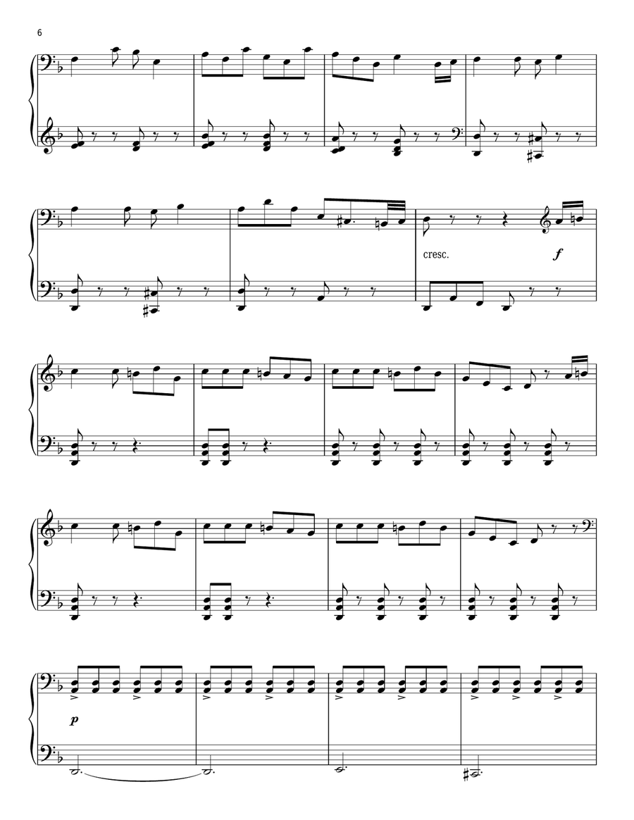 Jack Sparrow (from Pirates Of The Caribbean: Dead Man's Chest) Piano Solo scores gallery preview page 6