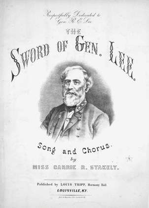 The Sword of Gen. Lee. Song and Chorus