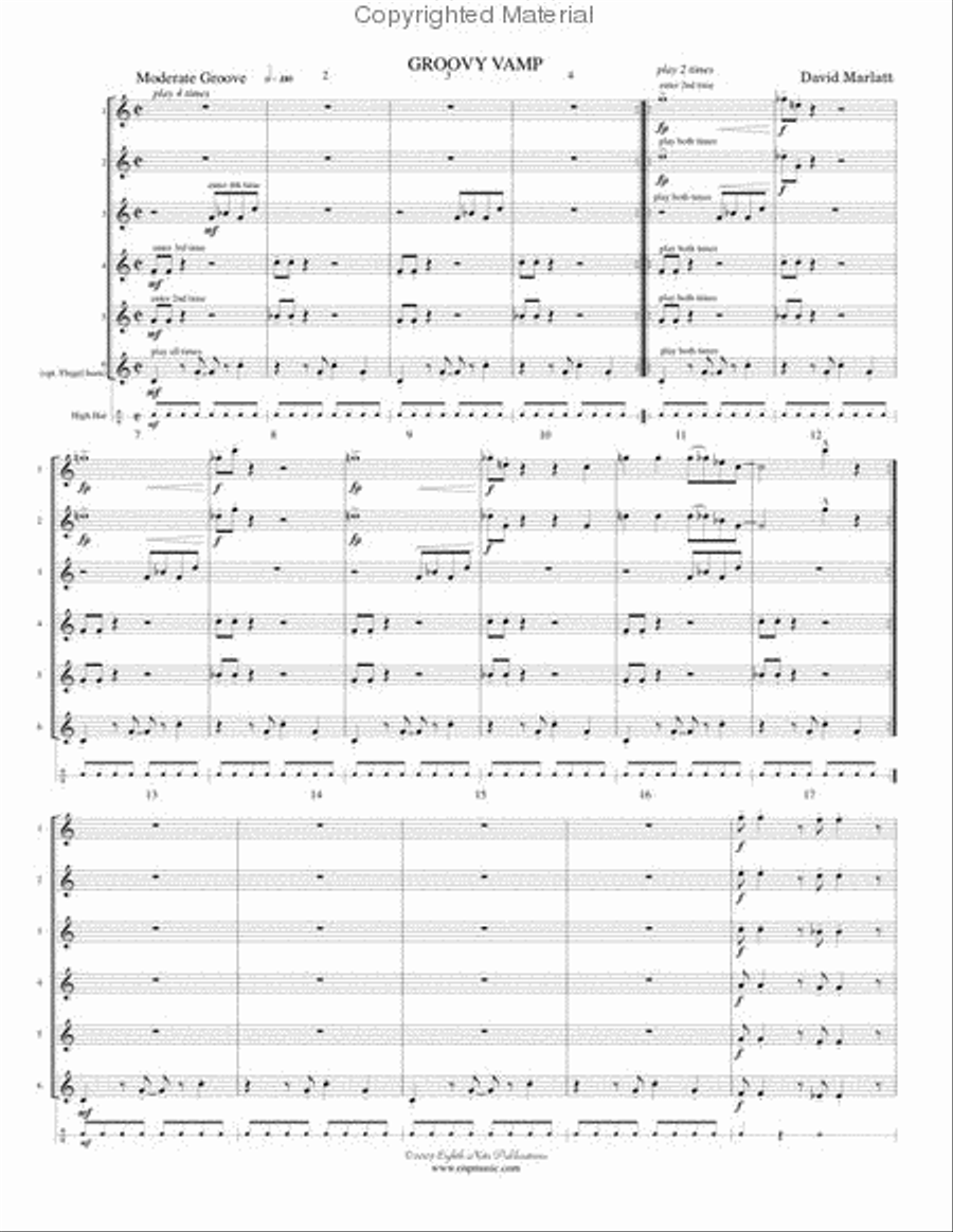 Groovy Vamp Small Ensemble scores gallery preview page 2