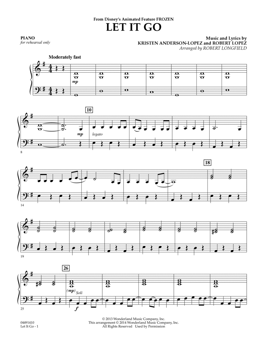 Let It Go - Piano Orchestra scores gallery preview page 1