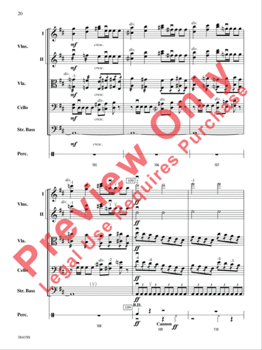 Highlights from the 1812 Overture String Orchestra scores gallery preview page 21