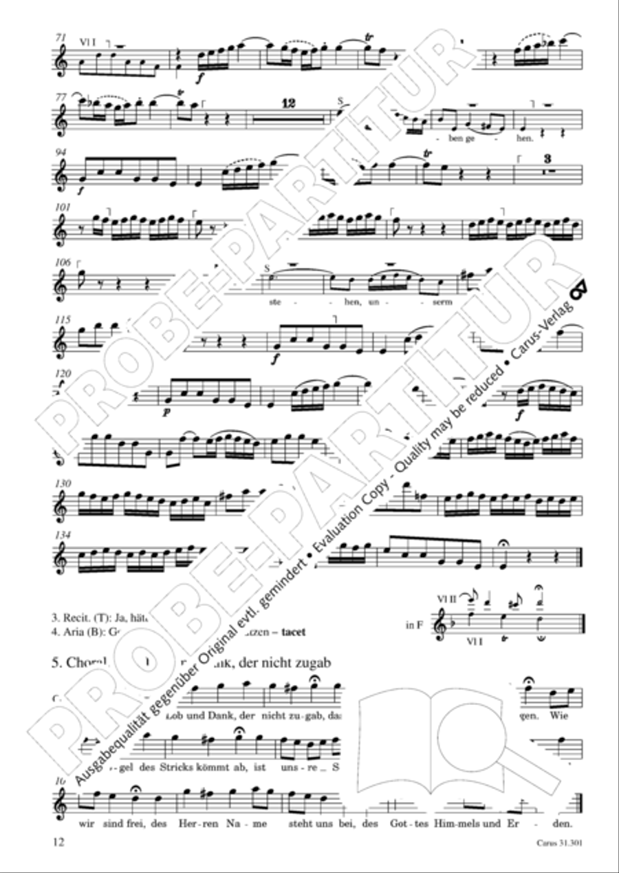 Bach for Brass 1: Cantatas I Voice scores gallery preview page 21