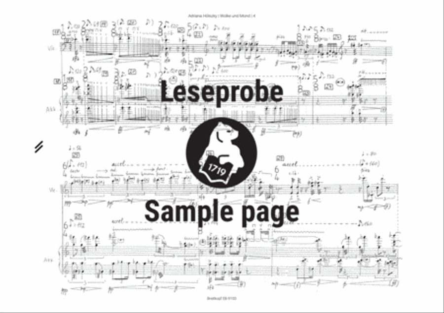Wolke und Mond Accordion scores gallery preview page 5