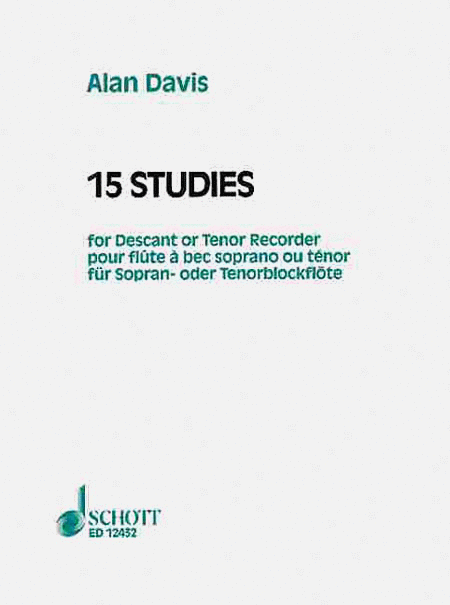 15 Studies for Soprano or Tenor Recorder