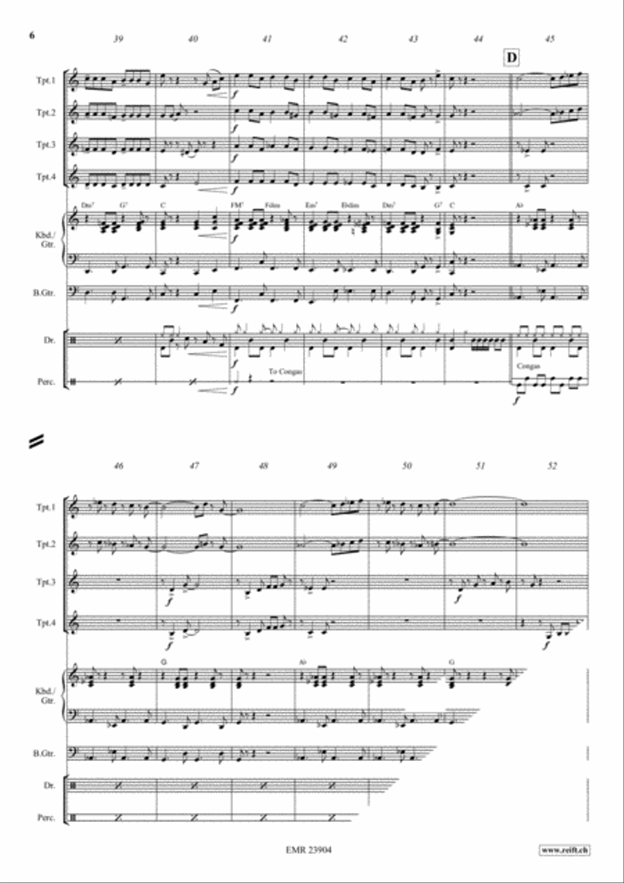 Cha Cha - Cuba Libre Trumpet scores gallery preview page 6