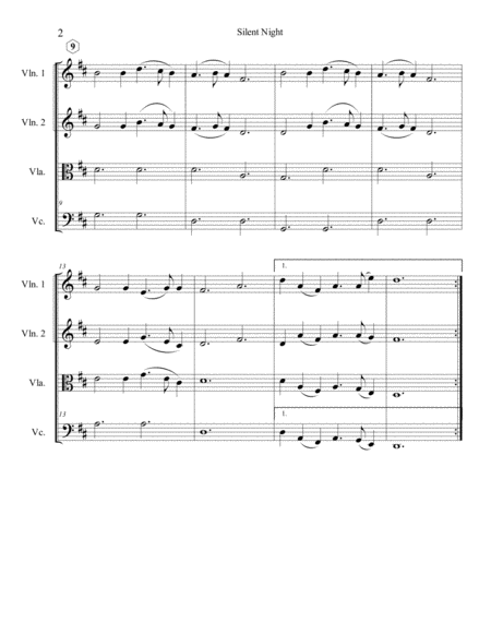 Silent Night (String Quartet) image number null