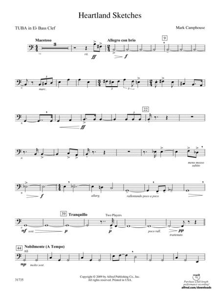 Heartland Sketches: (wp) E-flat Tuba B.C.
