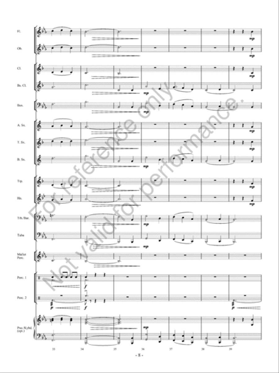 Upon A Midnight Clear Upon A Midnight Clear Concert Band scores gallery preview page 9