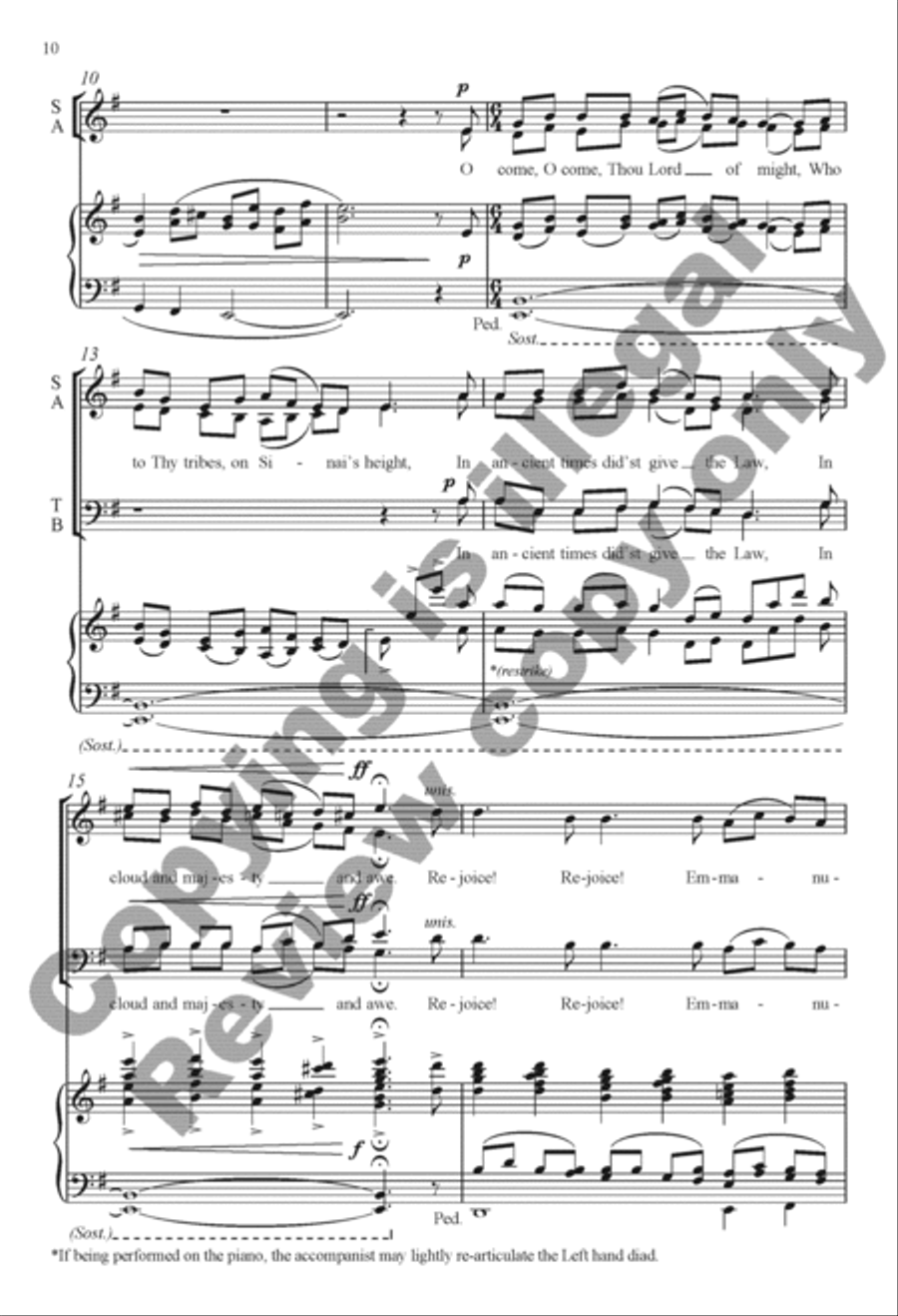 The Snow Lay On the Ground: Nine Festive Carol Settings 4-Part scores gallery preview page 6