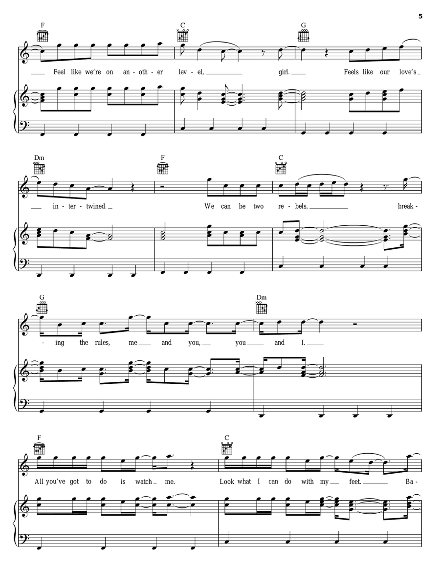 Forever Piano, Vocal, Guitar scores gallery preview page 5