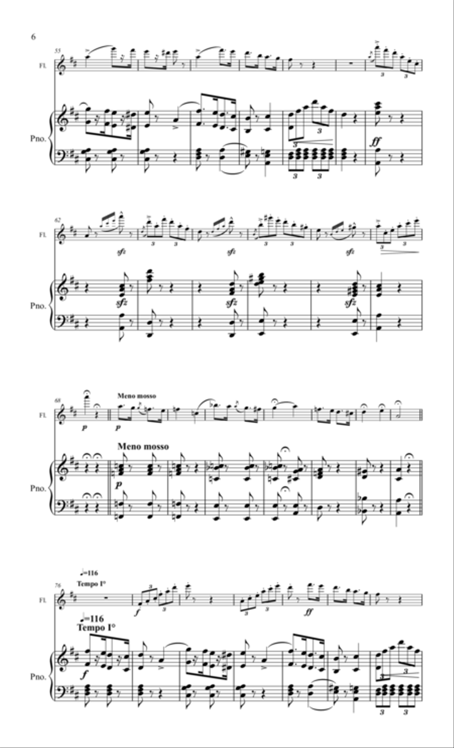 Dance of the Witch for flute & piano Flute Solo scores gallery preview page 6