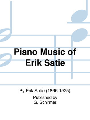 Book cover for Piano Music of Erik Satie