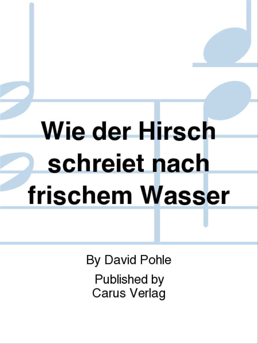 Wie der Hirsch schreiet nach frischem Wasser Tenor Voice scores gallery preview page 1