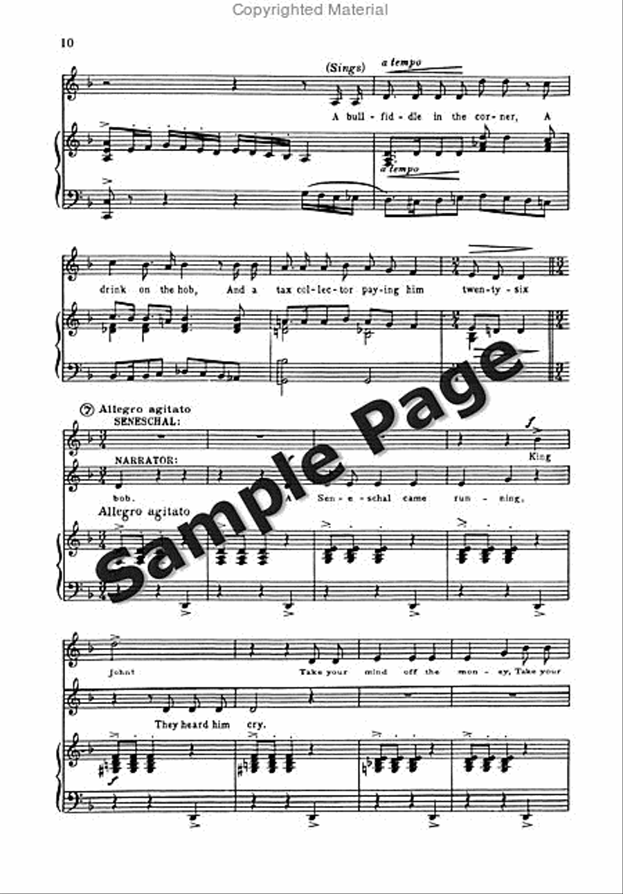 Ballad of Magna Carta 4-Part scores gallery preview page 11