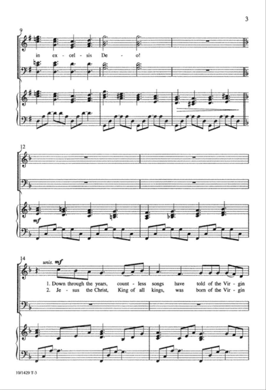 Gloria In Excelsis Deo Divisi scores gallery preview page 3